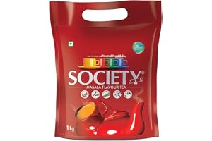 Society Tea Masala Chai 1 kg Pack Pack of 1 Made with Cardamom Ginger Cloves Black Pepper and Lemongrass Classic Masala Tea