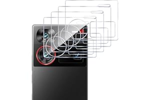 GMUJIAO [4 Stück Kamera Schutzfolie Linse kompatibel mit ZTE nubia Z60 Ultra,ZTE nubia Z60 Ultra Kamera Schutzfolie Linse,9H Härte,HD Kameraschutz[Anti-Kratzer]-Transparent