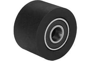 MroMax Rolle mit Führungsrolle für Möbel, Hardware-Zubehör, mobile Tür, 8 x 30 x 20 mm, Nylon, 1 Stück