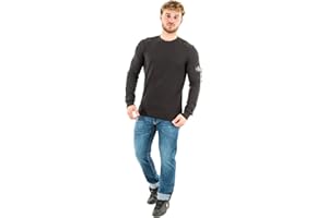 Calvin Klein Herren Langarmshirt Badge Waffle Tee Basic