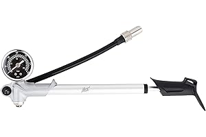 ALPHA MOTO High Pressure Air Shock Pump 300 psi max Compatible with Harley Davidson CB KZ GS XS 350 450 550 650 750 850i Mountain Bike Fork & Rear Suspension Work with Schaefer Air Valve