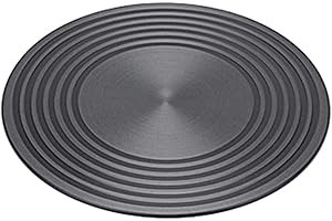ONLYFLY QOTSTEOS Diffusore di Calore per stufe a Gas, Riduttore Fiamma Guardia Piastra ad Anello per Piano Cottura Antiaderente per fornello a Gas, convertitore in Vetro (Dimensioni: 24 x 0,4 cm)