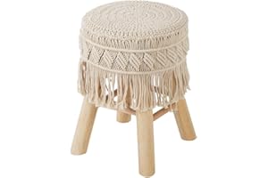 ATMOSPHERA CREATEUR D'INTERIEUR Taburete de macramé de Verano