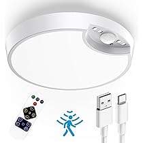 Plafoniera Ricaricabile Con Sensore Movimento - Luce Soffitto Senza Fili Per Corridoio, Cantina - Foto 10