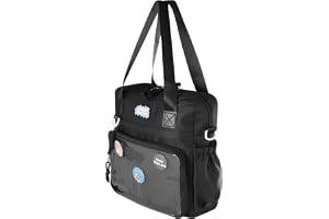Multi-Color Ita Bag Crossbody Tote, Pin Display Messenger med PVC-fönster, justerbar rem for Anime fans