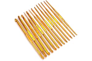 Teegxddy 10 PCS ganchillos crochet ganchillo agujas ganchillo aguja ganchillo ganchillo lana kit crochet agujas ganchillo crochet aguja de ganchillo ganchillo de doble extremo