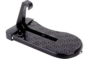 RHZXD Auto Türstufe, 200kg Tragfähigkeit Auto Pedal Türstufe, Klappbare Trittbretter Autotür, Aluminiumlegierung Auto Pedal mit Sicherheitshammer SUV, RV, Geschäftsauto, Familienauto