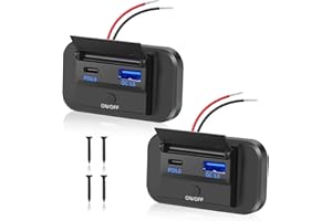 Thlevel 12V USB C Gniazdo ładowarka samochodowa 36W QC3.0 USB i 55W PD Typ C