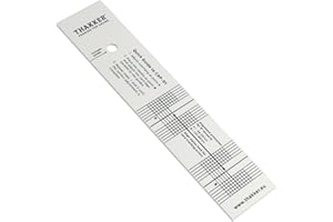THAKKER CAP-01 - Protractor de alineación de Cartuchos para el Ajuste Correcto de Cartuchos de giradiscos | Ajuste según el método de 2 Puntos | con guía de Referencia rápida Impresa