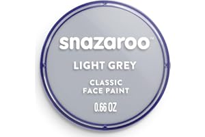 Snazaroo - Peinture Pour Visage et le Corps, Maquillage Pour Visage et Déguisement, Pour Enfants et Adults,Fard 18 ML, Couleur Gris Clair