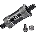 Aruvia Bicycle Bottom Bracket Set, 68mm Shell Size, 122.5mm Axle, Cotterless with Bearings (163110 RS), Includes Two Bolts for Chainwheel & Crank, Black in Color,