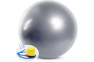 Kojoon Balles d'exercices 55cm Gymnastique Balles Boule de antidérapante pour Accouchement Pilates Balle de Yoga équilibre de stabilité