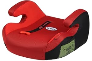 HEYNER® Kindersitzerhöhung XXL Sitzerhöhung mit Gurtführung Gruppe 2 + 3, 3-12 Jahre, 15-36 kg, Rot