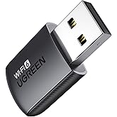 UGREEN Wifi Dongle, AX900 WiFi 6 Adapter Dual Band 5GHz/2.4GHz for PC | Built-in Driver, OFDMA+MU-MIMO Technology, 900Mbps Sp