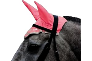 Equi-Flector Shires Horse/Pony Fly Veil in Reflective Pink Pony, Pink