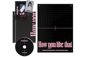 YG ENT. BLACKPINK - [HOW YOU LIKE THAT] Photobook + CD + Random Postcard + Random Polaroid + Folded Poster + 2 Pin Button Badges + 4 Extra Photocards