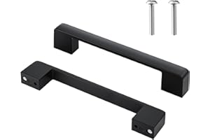 Taiyeestar 5 Stück Möbelgriffe Schwarz 128mm Griffe für Küchenschränke schrankgriffe schwarz aus Edelstahl Schubladengriffe Schwarze griffe für küchenschränke