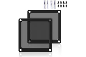 YIMATEECO 140mm Dust Filter PC for Computer Cooler Fan, [Nylon PRO] Magnetic Dust Mesh Filter PC Case Cover Dustproof Fan Filter Grills 80 Mesh (140 * 140mm, 2pcs, Black)