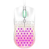 Aula S11 Pro 3600DPI RGB Optik Gaming Mouse Pembe