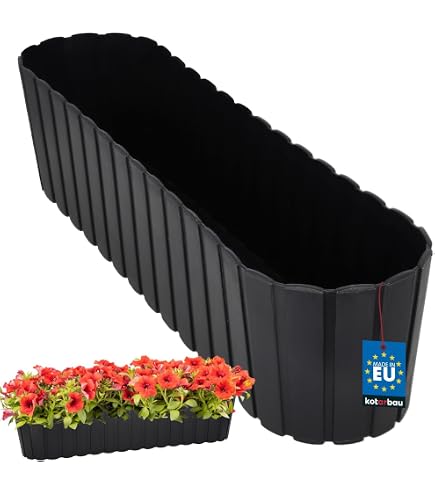 Emsa Landhaus Blumenkasten 50x20x16 grn : Amazon.de: Garten