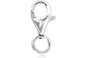 THE JEWELLERY STORE LONDON TJS Lobster Clasps, 925 Sterling Silver Lobster Claw Clasps Lobster Clasps for Jewelry Making - 12mm, Nickel-Free & Hypoallergenic for Jewellery Making, Perfect for DIY Necklaces & Bracelets