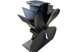 CHIMSOC Eco Stove Fan - Black Blade