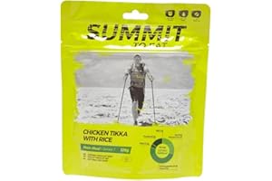 Summit to Eat Chicken Tikka With Rice Camping Hiking Food, Yellow, One Size