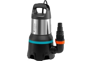Gardena dränkbar pump för rent vatten 20000 Aquasensor: Dränkbar pump med en kapacitet på 20 000 liter i timmen, för smutspar