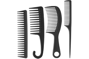 MELEBELLOT 4 Stück Haarkamm, Antistatischer Kämme, Starker Langlebiger Hair Comb, Haar Kamm Set für Männer Frauen