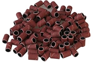 FRCOLOR Bande di levigatura 100pcs per Nail Drill 180 Manicure utensili montati teste di molatura cilindrica