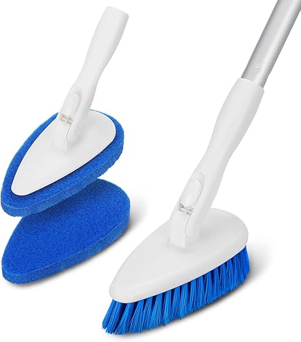 4 En 1 Brosses Récurer Avec Manche Long, Brosse Nettoyage