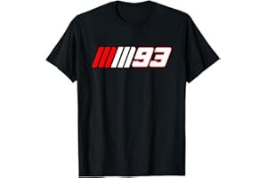 MM93 RACING Gráfico de números 93 Camiseta
