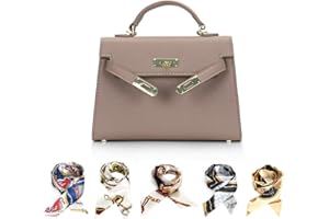 MOTHGEL Women's Top Handle Handbags 9 * 2.5 * 5.5in Crossbody Satchel Bags Trendy Shoulder Bag Mini Crocodile Purses Clutch, Khaki-1