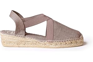 TONI PONS Verona - Espadrille compensée végétalienne pour Femme de en Coton.