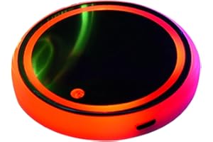 2 posavasos LED para coche, carga USB, luminiscente, sensor sensible, lámpara de ambiente interior del coche Levabe