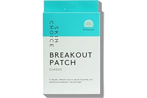 SKINCHOICE Pimple Patches - Breakout Acne Patch (Pack of 75) Hydrocolloid Patches, Spot Patches, Mighty Spot Stickers For Face, Spot Treatment, Blemish Dots, Vegan, Cruelty-Free Skin Care