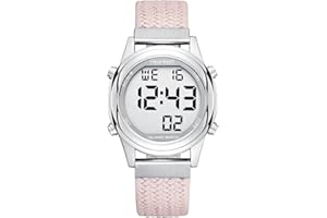 HEARKENT Hearent Reloj Digital Grande y fácil de Leer para Mujeres en español, Ideal para Personas Mayores, con discapacidad Visual y Baja visión.