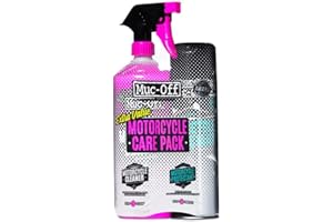 Muc-Off Kit Nettoyage Moto Contenant Deux Produits - Nettoyant Moto et Protection Moto - Kit Entretien Moto Comprenant 1 Litre de Nettoyant Moto et 500 ml de Spray Protecteur Moto