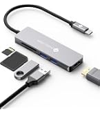 NOVOO USB C Hub (5 in 1) Aluminum with HDMI 4K Adapter, USB 3.0 Ports, 1 SD and NOVOO USB C Hub (5 in 1) Aluminum with HDMI 4K Adapter, USB 3.0 Ports, 1 SD and