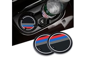 NOSXXUS Lot de 2 dessous de verre Pour intérieur de voiture - Antidérapants - Pour 1 3 5 7 - F30 F35 320li 316i X1 X3 X4 X5 X6 (diamètre 66 mm)