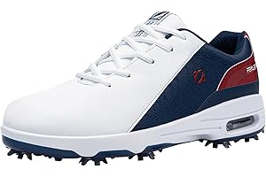 Fenlern Uomo Scarpe da Golf Soft Spikes Leggero Outdoor Anti Skid Scarpe da Golf per Gli Uomini