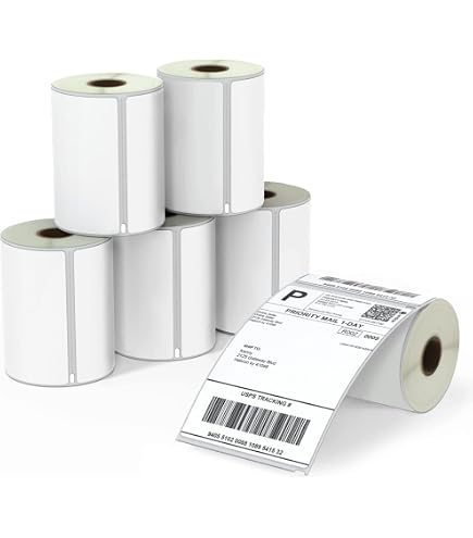 DYMO Étiquettes Pour Câbles - 2 Rouleaux Blancs 89x28mm | Impression Thermique | Compatible Label Writer