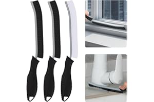 ‎KMOSENIA KMOSENIA Reinigungsbürste - Spaltreinigungsbürste, Hartborsten Ecken Reinigungsbürste, Bad Bürste, Fugenbürste, Putz Utensilien für Küche, Toilette, Fahrzeug (3, Schwarzer)