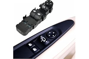 CUNLUNA Interruptor de Ventana Interruptor Principal de la Ventana eléctrica 9651464277 6554.El Compatible con Citroen C4 2004 2005 2006 2007 2009 2009 2010 Durable