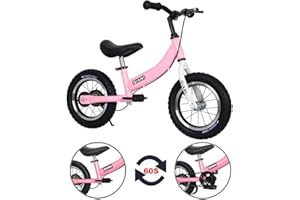 Qiani Balance Bike 2 in 1 for Toddlers,Kids 2 3 4 5 6 7 Years Old,Balance to Pedals Bike,12 14 16 inch Kids Bike,with Pedal kit,Stabilisers,Brakes