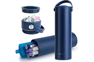 ‎SUNMON SUNMON Insulinkühler-Reiseetui – TSA-zugelassenes Diabetes-Reiseetui, medizinische Kühlflasche, tragbare Insulinstift-Reisetasche für Diabetikerbedarf (Dunkelblau)