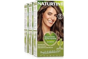 Naturtint Biobased | Coloración sin amoniaco | 100% cobertura de canas | Ingredientes vegetales | Color natural y duradero | 5G Castaño Claro Dorado | Pack de 3
