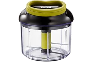 ‎TEFAL TEFAL Chopper K1320404, 5-sekundowy Chopper, Siekacz do warzyw, Pojemność 900ml, Pełna kontrola nad stopniem rozdrobnienia składników