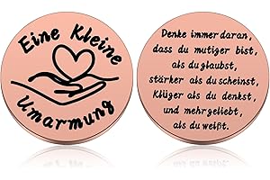 aurorayer Eine Kleine Umarmung Glücksbringer,Aufmunterung Geschenke,Gute Besserung Geschenke Alles Wird Gut Geschenk für Familie Mann Freund,Patient(Roségold)
