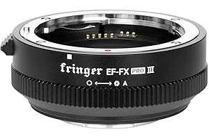 Fringer EF-FX PRO III Autofokus Mount Adapter integrierte elektronische Blende für Canon EOS EF Sigma Objektiv an Fujifilm Fuji Kamera X-T50 X-T3 X-T4 X-Pro3 X-T30II X-S10 XH2S X-T30 XE4 X-T5 X-S20